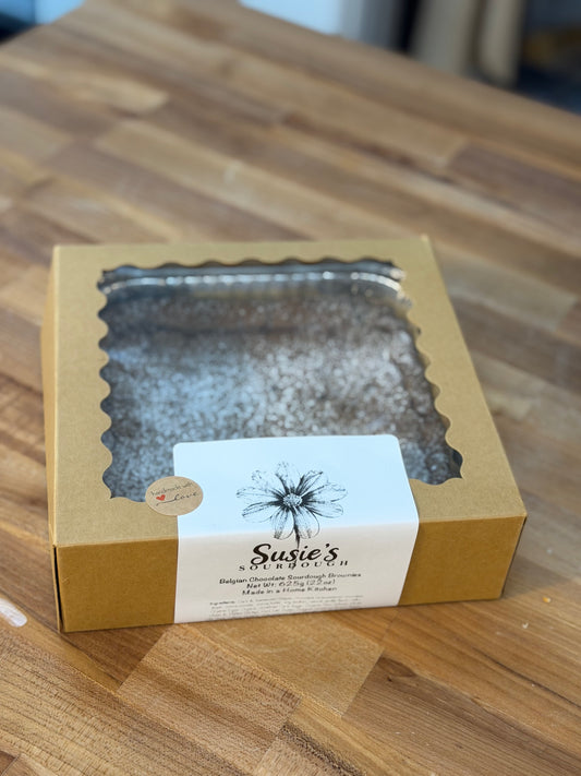 Belgian Chocolate Sourdough Brownies