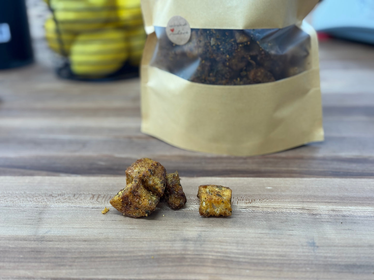 Artisan Sourdough Garlic Croutons