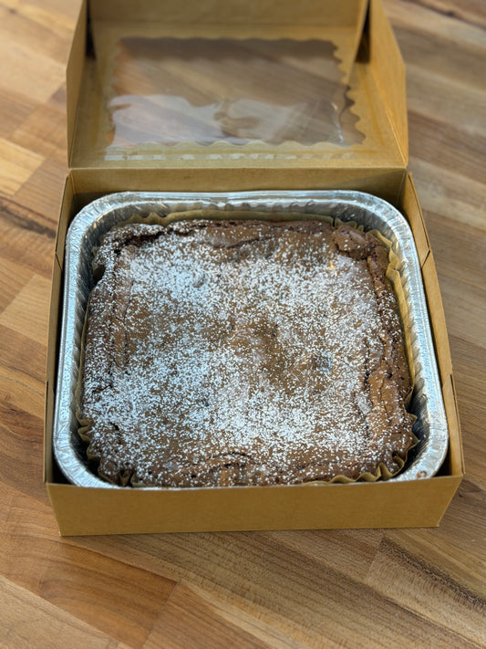 Belgian Chocolate Sourdough Brownies