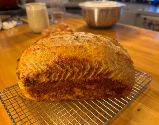 Pure Sourdough Loaf - Asiago Cheese Topping