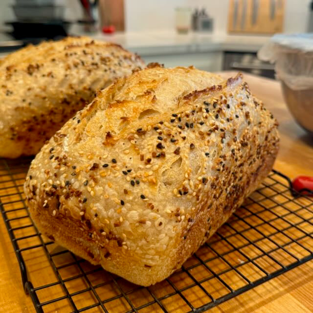 Pure Sourdough Loaf - Everything Bagel Topping