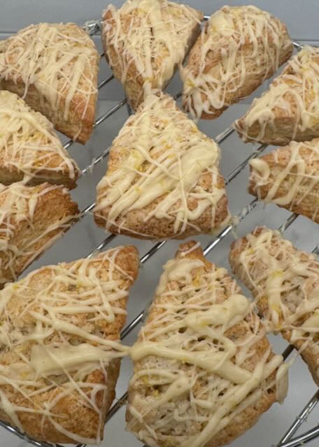 Lemon Vanilla Sourdough Scones - 8 Count